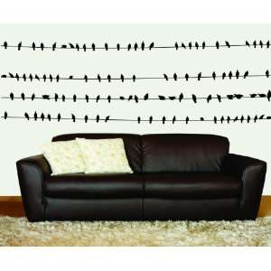  Vinyl Wall Declas   Birds on wires
