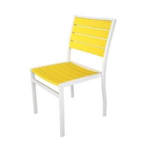  Recycled European Outdoor Dining Chair   Sunshine Yellow 
