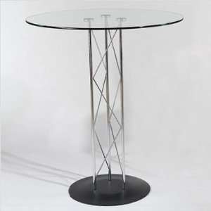  Bundle 79 Trave 36 Pub Table with Textured Black Finish 