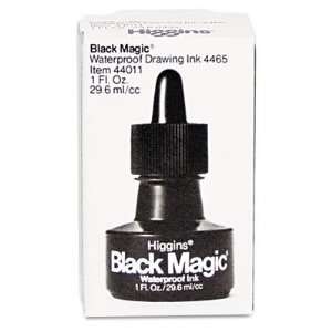  Higgins Black Magic Waterproof Ink Black 1 oz. Case Pack 5 