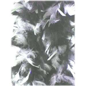   Black & White Mixed 6 Foot 60 Gram Feather Boas (Receive 3 Per Order