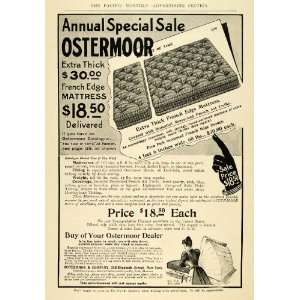 1908 Ad Ostermoor French Edge Mattress Bedding Price 