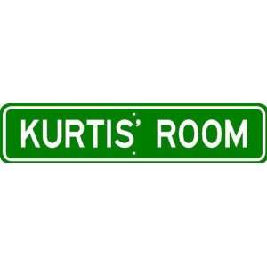  KURTIS ROOM SIGN   Personalized Gift Boy or Girl, Aluminum 