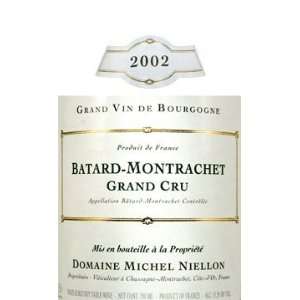  2002 Niellon Batard Montrachet Grand Cru 750ml Grocery 