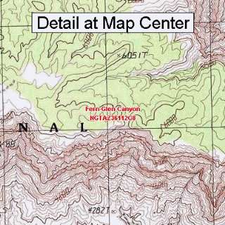   Map   Fern Glen Canyon, Arizona (Folded/Waterproof)