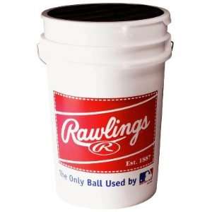  Rawlings Bucket with 3 Dozen R100HSX Baseballs   Softball 