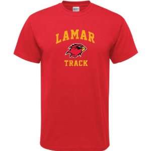 Lamar Cardinals Red Track Arch T Shirt 