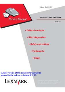 Lexmark X940e X945e C930 C935 Service and Repair Manual  