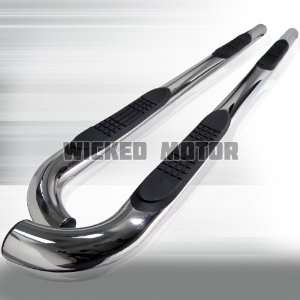 01 04 Toyota Tacoma D Cab 3 Side Step Bar   Stainless Steel  Free 