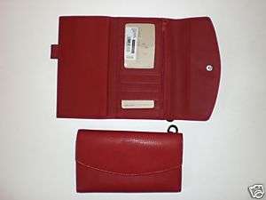 Princess Gardner Check Book Wallet for Women Red NEW  