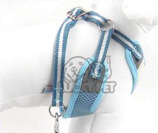 Pet Dog Soft Mesh Nylon Harness Vest Leash Set Leads M  