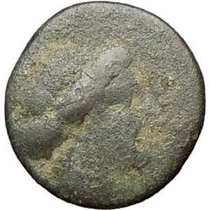 LARISSA THESSALY 360BC Authentic Genuine Rare Ancient Greek Coin Nymph 