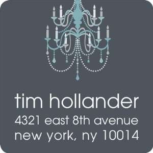     Holiday Address Labels (Holiday Chandelier Slate)