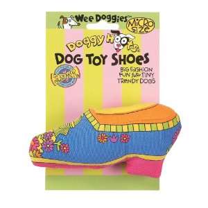  Doggy Hoots Wee Doggies Micro Dog Toy Shoes Frou Frou Blue 