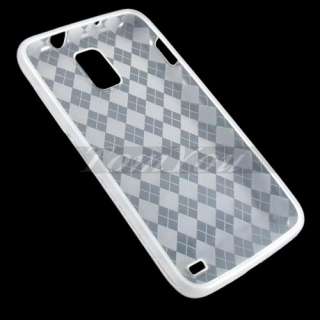 Crystal Soft Rubber TPT Skin Case Cover For Samsung Galaxy S II 