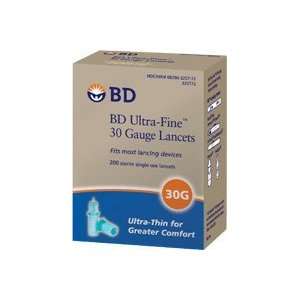  Bd Ultra Fine Lancets, 30 Gauge, 200 Health & Personal 