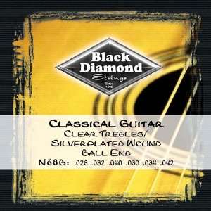  Black Diamond N68B Classical Nylon Guitar Strings   Ball 