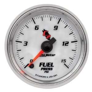  Auto Meter C2 Analog Gauges Gauge, C2, Fuel Pressure, 0 15 
