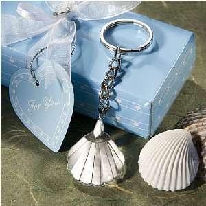  Wedding Favors for a Beach Wedding Shell Key Tag 