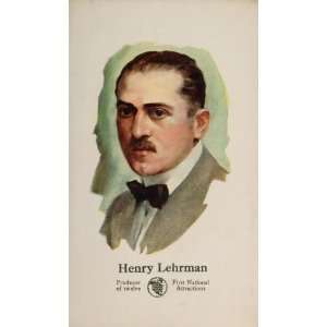 1919 Henry Lehrman Portrait First National Exhibiters 