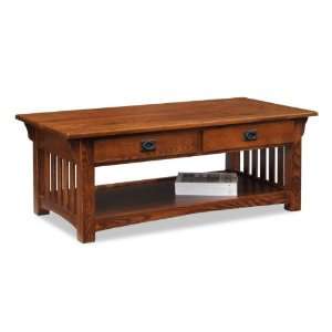  Leick Furniture 8204   Solid Ash Two Drawer Coffee Table 