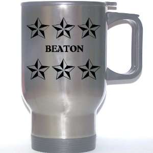  Personal Name Gift   BEATON Stainless Steel Mug (black 