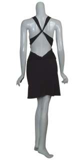 BCBG MAX AZRIA Black Jersey Mini Dress LARGE 10 NEW  