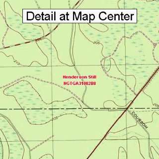  USGS Topographic Quadrangle Map   Henderson Still, Georgia 