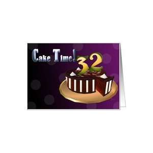  Chocolate Cake meringue stripes CAKE TIME Happy 32nd 