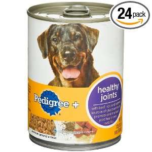 Pedigree + Healthy Joints Ground Entree Food for Dogs, 13.2 Ounce Cans 