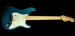 2000 Fender American Deluxe HSS Ash Stratocaster Electric Guitar Teal 