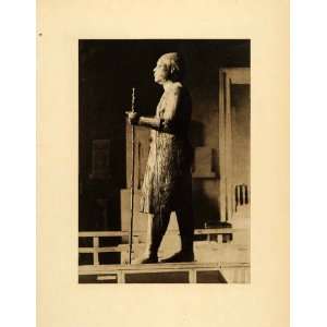  1903 Photogravure Sheikh Beled Giza Museum Wood Statue Ka 