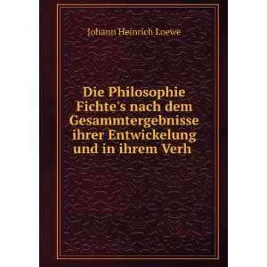   ihrer Entwickelung und in ihrem Verh . Johann Heinrich Loewe Books