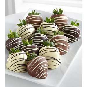   Edibles Classic Belgian Chocolate Covered Strawberries   Triple Dipped
