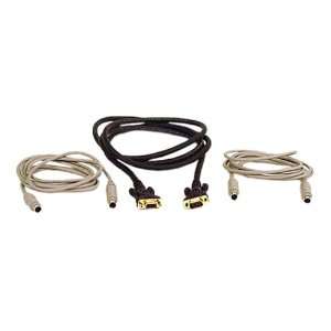  Belkin 10FT PS2 High Resolution KVM Cable Kit for Omniview 