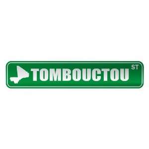   TOMBOUCTOU ST  STREET SIGN CITY MALI