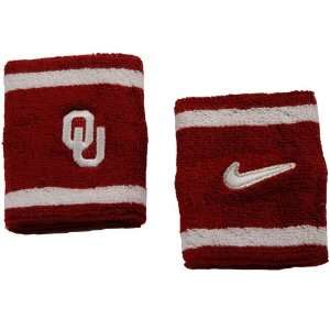  Nike Oklahoma Sooners Elite NCAA Team Logo Wristbands 