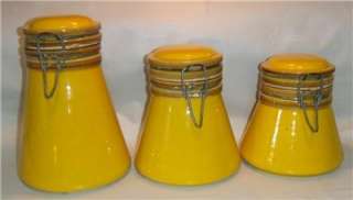 Stunning BALDELLI ITALY Eames Canister Jar Set (3) HTF  