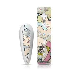  Flappers Design Nintendo Wii Nunchuk + Remote Controller 