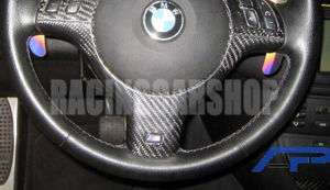 BMW E46 E39 M3 REAL Carbon Steering Wheel Cover 98 04  