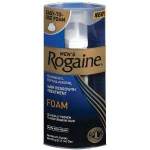  Mens Rogaine Hair Regrowth Treatment Foam   2 pk. Health 