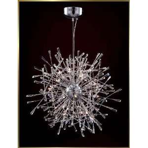  Small Crystal Chandelier, BT 1105, 18 lights, Silver, 28 