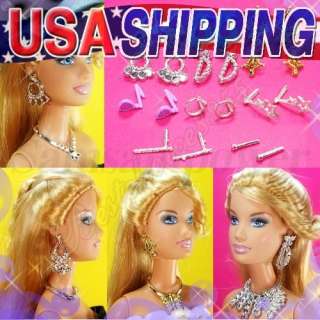 This auction is for 8 Sets Very Beautiful Barbie Jewelry and 