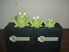 BLOSSOM BUCKET  *NEW* Set of 3 Happy Frogs *NEW*  Tina Ledbetter