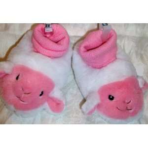  Baby Girl or Boy Plush Soft Warm Shoes, Goat Sheep Booties 