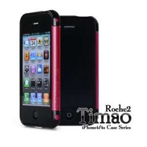  ROCHE2 TIMAO BUMPER CASE for iPhone4/4S BLACK/SHRIMP PINK 