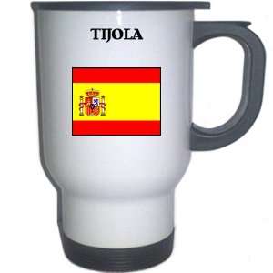  Spain (Espana)   TIJOLA White Stainless Steel Mug 