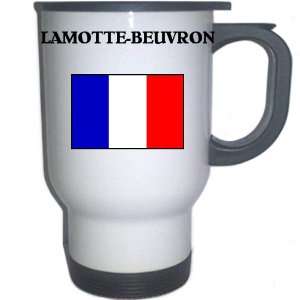  France   LAMOTTE BEUVRON White Stainless Steel Mug 
