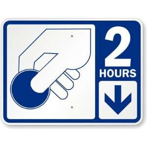 2 Hours Pay Parking (with Symbol) High Intensity Grade Sign, 24 