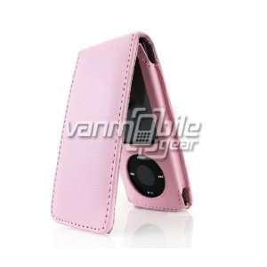 VMG Apple iPod Nano 5 5th Generation 8GB 16GB Leather Case   Baby Pink 